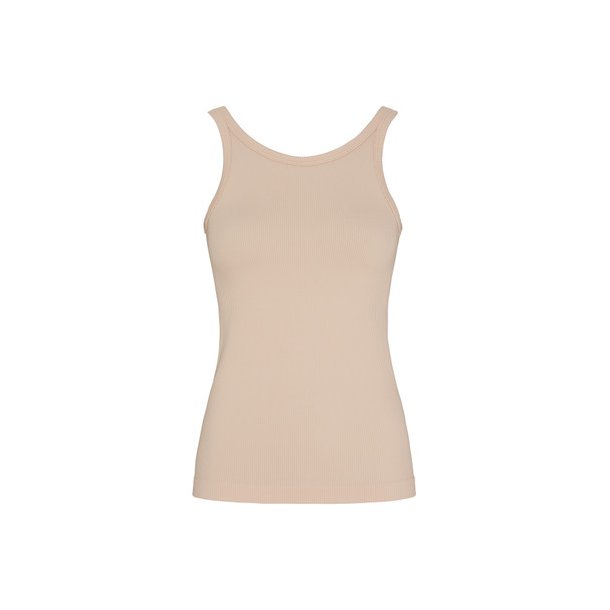 Tim&Simonsen - Lone Tank Top - cipria - Microfibertop i rib