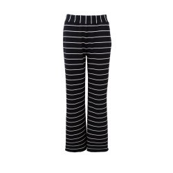 Black Colour - BCJAY - Stribet Sweatbuks - sort og hvid