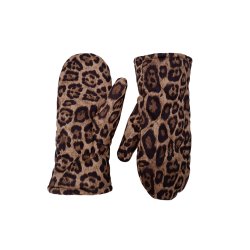 Black Colour - Quiltet Luffer - leopard print - One-Size