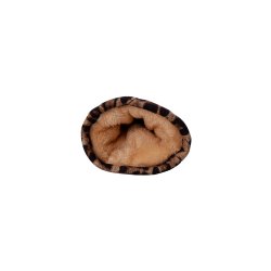 Black Colour - Quiltet Luffer - leopard print - One-Size