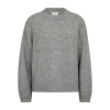 FREE/QUENT FQPEARL - Strikpullover - gr med hvide perler