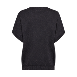 FREE/QUENT FQANILUX - Pullover med korte rmer - mrkegr