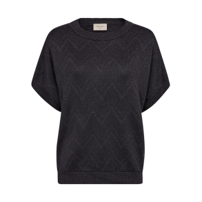 FREE/QUENT FQANILUX - Pullover med korte rmer - mrkegr