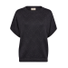 FREE/QUENT FQANILUX - Pullover med korte ærmer - mørkegrå