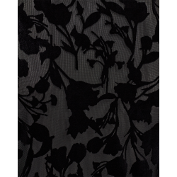 FREE/QUENT - FQISAK Bluse - sort med sorte blomster