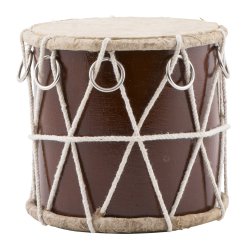 Ib Laursen - Juletromme med gte trommeskind -12 cm hj - brun