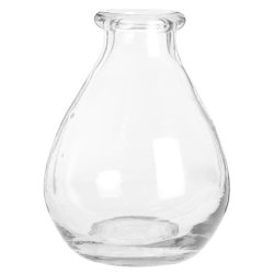 Ib Laursen - Vase konisk smal hals - klart glas