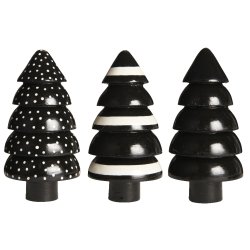 Juletr sort stende 3 ass. (3969-99)