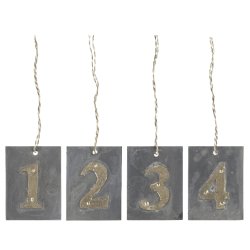 Ib Laursen - Vedhng 1-4 til Advent - med gyldne tal