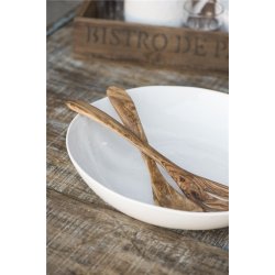 Stor skl  33 cm Delicate White