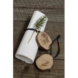 Ib Laursen Tr&aelig;skive til oph&aelig;ng eller bordkort