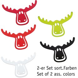 RUDOLF Bogmrke 2 stk. i ass. farver