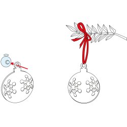 SNOW&SHINE Juleophng 2 stk.