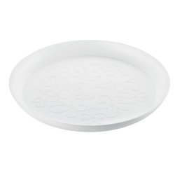 Koziol A-PRIL Serveringsbakke m/blomstermnster 33 cm hvid