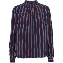 Prepair - Alberte Bluse - bl med rde striber