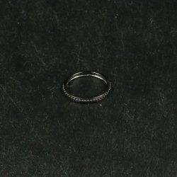 Ring m/knopmnster i sterling slv oxideret