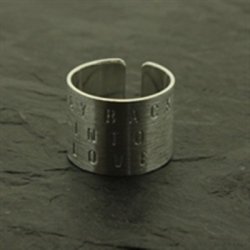 Fingerring Pure Bred med gravering (Slvbelagt)