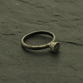 Fingerring m/slvkrone 16 mm.