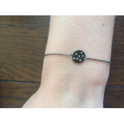 PURE by Nat - Armbnd med stjernetegn VANDMAND - oxideret