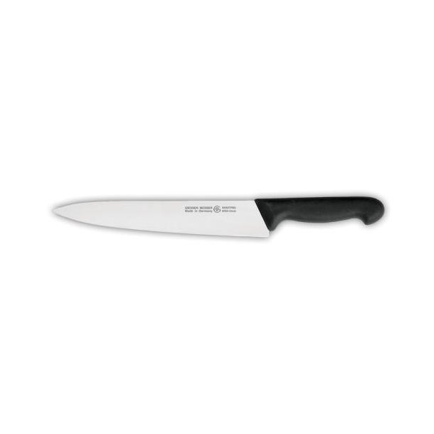 Giesser - Kokkekniv smal klinge - med sort plastgreb i 2 lngder