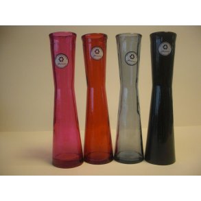 Glasvase 20 cm - hndlavet - spansk design